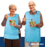 FIRST AID ONLY eetschort voor volwassenen, met klittenbandsluiting