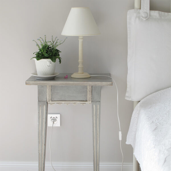 LogiLink inbouw-stopcontact met 2 USB-A aansluitingen, wit