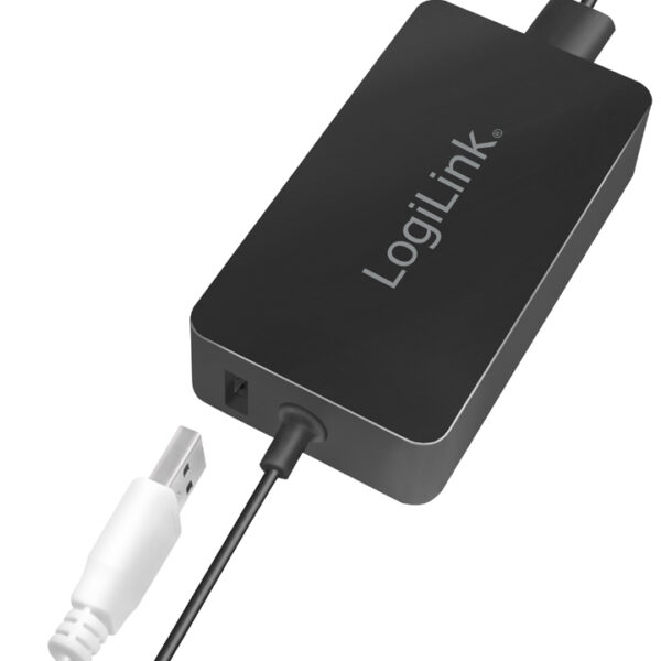 LogiLink voedingsadapter voor Surface notebooks, 44 Watt, zwart.