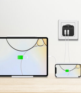 LogiLink USB-stopcontactadapter, 2x USB-A, 12 watt, zwart