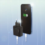 USB-C-lader met USB-poort, 18 watt, zwart