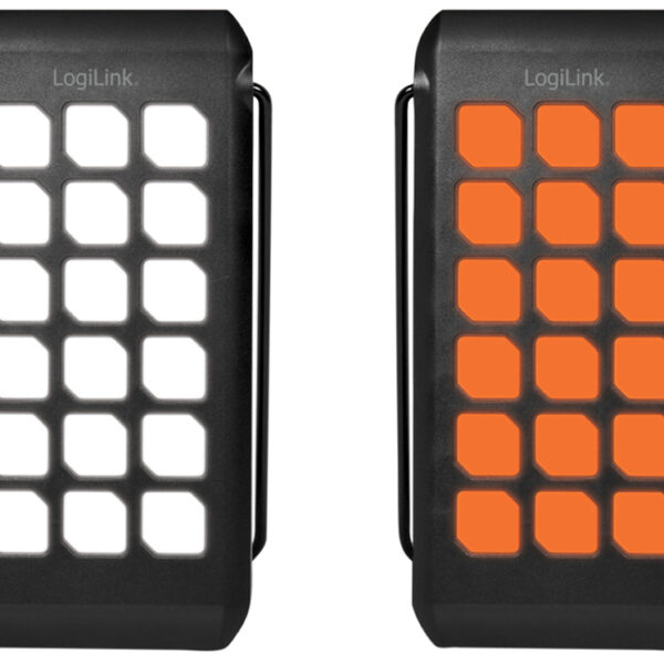 Logibron Opladbare energiebron met zonnepaneel, 10.000 mAh, zwart