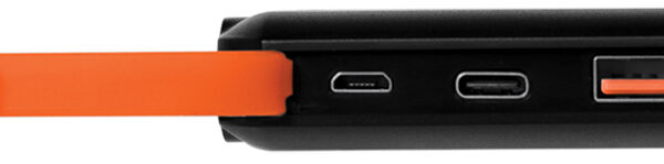 Logibron Opladbare energiebron met zonnepaneel, 10.000 mAh, zwart