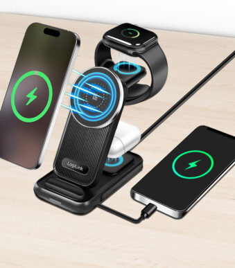 LogiLink 4-in-1 laadstation, Apple MagSafe compatibel