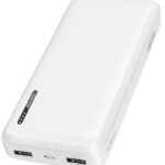 LogiLink Powerbank 20.000 mAh, 2x USB-A, 1x USB-C, wit