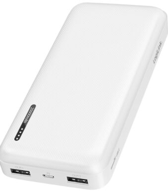 LogiLink Powerbank 20.000 mAh, 2x USB-A, 1x USB-C, wit