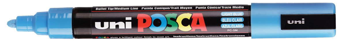 POSCA Pigmentmarker / Verfstiften / Acrylmarker PC-5M, wit