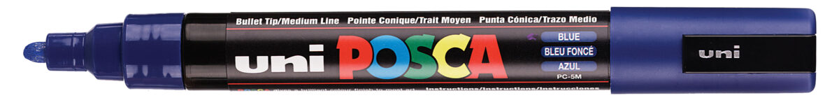 POSCA Pigmentmarker / Verfstiften / Acrylmarker PC-5M, wit