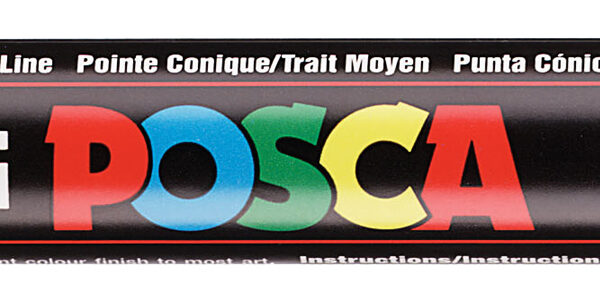 POSCA Pigmentmarker / Verfstiften / Acrylmarker PC-5M, grijs