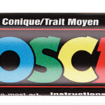 POSCA Pigmentmarker / Verfstiften / Acrylmarker PC-5M, zwart