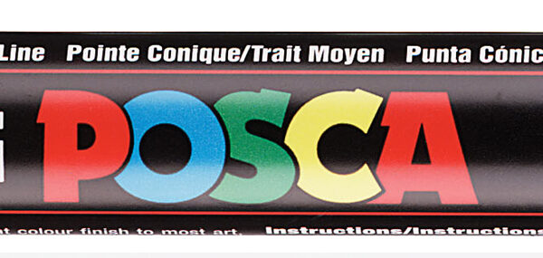 POSCA Pigmentmarker / Verfstiften / Acrylmarker PC-5M, zwart