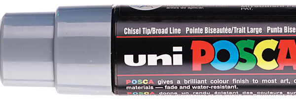 POSCA Pigmentmarker / Verfstiften / Acrylmarker PC-8K, grijs