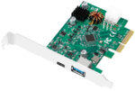 USB 3.2 PCI-Express kaart, 2 poorten, 10 Gbit/sec