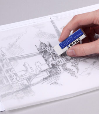 Tombow kunststof vlakgum ´MONO light´, wit