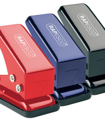 RAPESCO 1-gaats perforator ´15´ van metaal, kleuren assorti