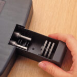 RAPESCO viergats perforator 4400, registratieponser, zwart