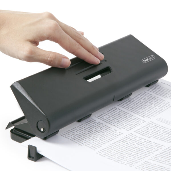 RAPESCO 4-gats perforator 75-P, ponscapaciteit: 16 vel,zwart