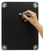 Securit raam-krijtbord, DIN A4, zwart