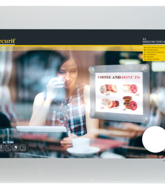 Securit raam-posterframe, DIN A3, grijs