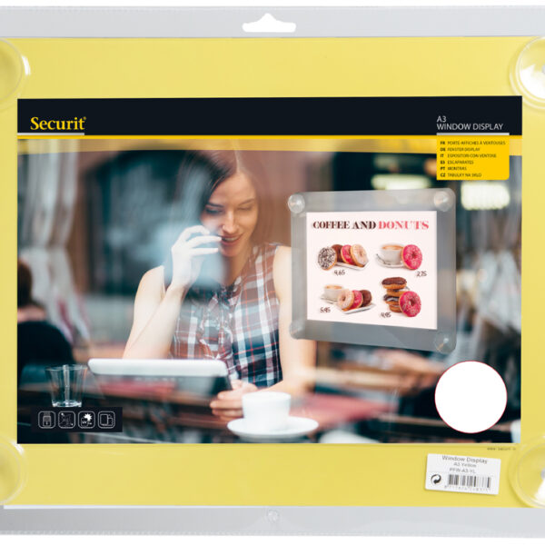 Securit raam-posterframe, DIN A3, geel