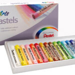 PentelArts oliepastelkrijt PHN4, 16 stuks in kunststof etui