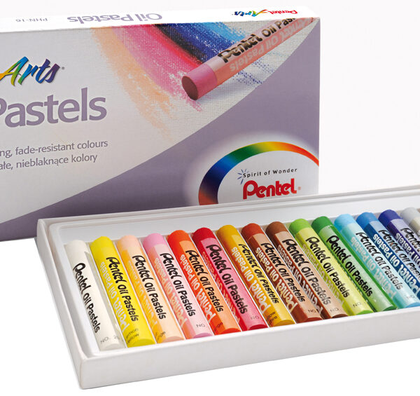 PentelArts oliepastelkrijt PHN4, 16 stuks in kunststof etui