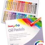 PentelArts oliepastelkrijt PHN4, 36 stuks in kunststof etui