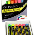 PentelArts oliepastelkrijt PHN-F6, set van 6, neonkleuren