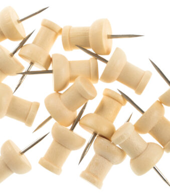 Bi-Office houten prikbordnaalden 'Earth', van dennenhout