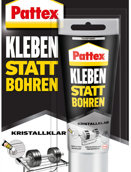 Pattex Krachtige lijm Plakken in plaats van boren Kristalhelder, 90 g