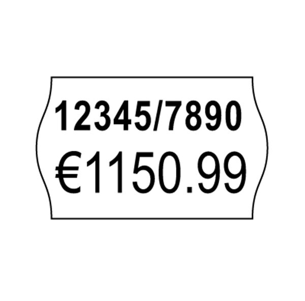 AVERY Zweckform etiketten voor prijstang, 26 x 16 mm, verwijderbaar, wit