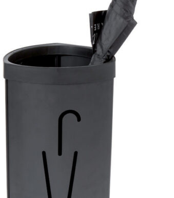 ALBA stalen paraplustandaard, 'TRIA2', driehoekig, zwart