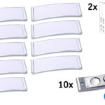 AVERY Zweckform naambadge, 68 x 22 mm, zilver, set van 10