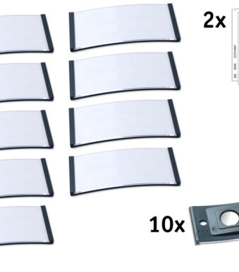 AVERY Zweckform naambadge, 70 x 30mm, antraciet, set van 10