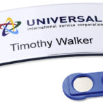 AVERY Zweckform naambadge, 70 x 30 mm, antraciet, set van 5