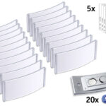 AVERY Zweckform naambadge, 80 x 34 mm, zilver, set van 20