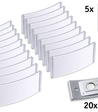 AVERY Zweckform naambadge, 80 x 34 mm, zilver, set van 20