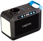 LogiLink mobiele oplader/powerstation, 80 Watt, zwart