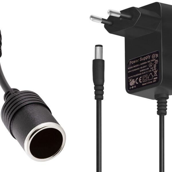 LogiLink mobiele oplader/powerstation, 80 Watt, zwart