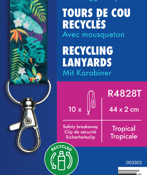 AVERY textiellint keycords rPET 'tropical', 20 x 440 mm