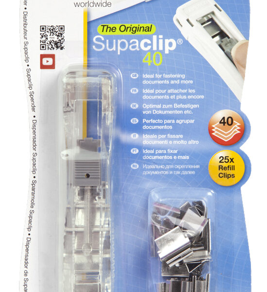 RAPESCO paperclip-dispenser Supaclip 40, transparant