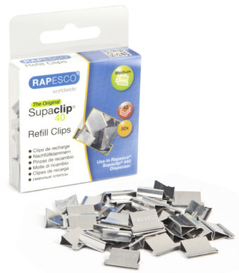 RAPESCO paperclips Supaclip 40, roestvrij staal, 50 st.