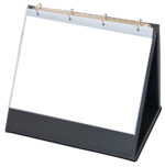 rillstab tafel-flipover, A4 liggend, zwart, incl. 10 zichttassen