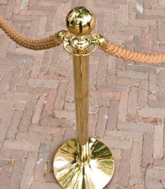 Securit afzetsysteem CLASSIC - paal en voet, goud