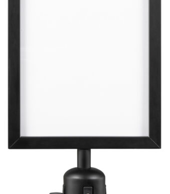 Securit infokader voor afzetsysteem RETRACTABLE, zwart