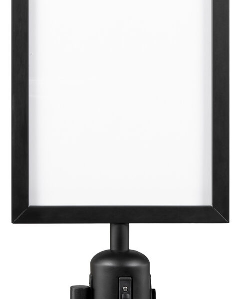 Securit infokader voor afzetsysteem RETRACTABLE, zwart