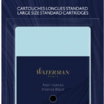 WATERMAN standaard inktpatronen, zwart, op blister
