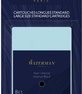 WATERMAN standaard inktpatronen, zwart, op blister