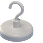 magnetoplan magnetische haak, wit, diameter: 25 mm