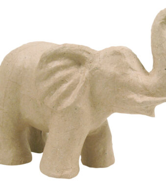 décopatch papier-maché figuur 'Olifant 2', 170 mm